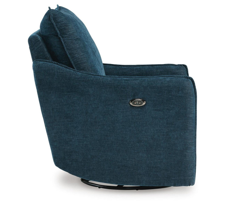 McBurg Swivel Power Recliner - Navy