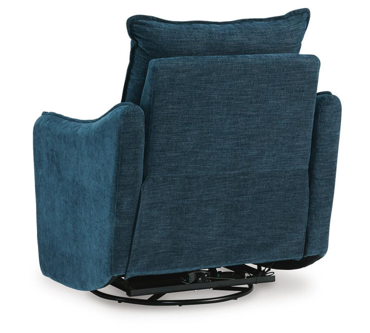McBurg Swivel Power Recliner - Navy