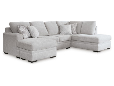 Gabyleigh 2-Piece Sectional with Chaise - Nickel