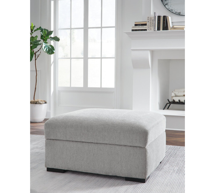 Gabyleigh Ottoman With Storage - Nickel