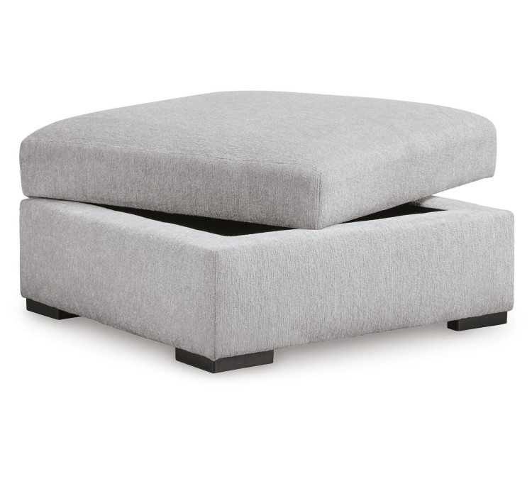 Gabyleigh Ottoman With Storage - Nickel