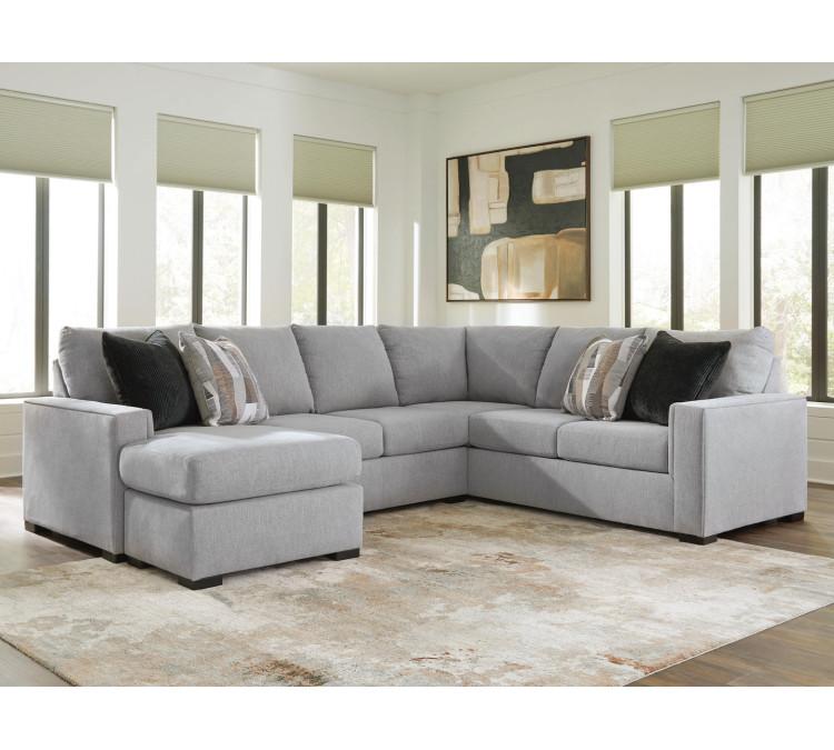 Lakepoint 2-Piece Sectional with Chaise - Nickel