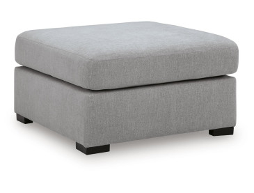 Lakepoint Oversized Accent Ottoman - Nickel