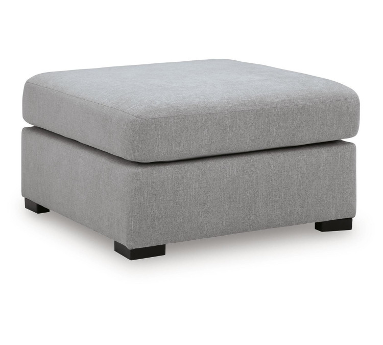 Lakepoint Oversized Accent Ottoman - Nickel