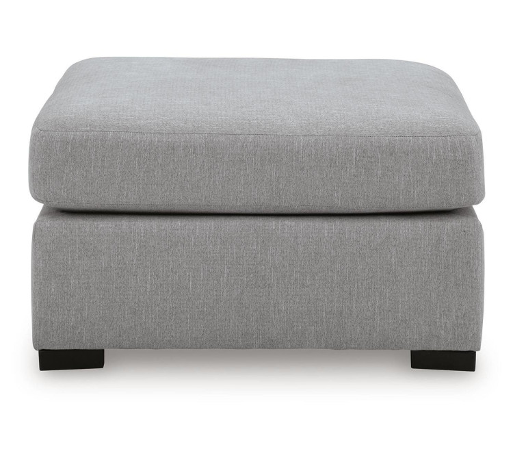 Lakepoint Oversized Accent Ottoman - Nickel