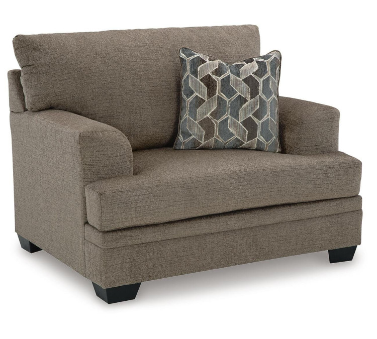 Stonemeade Sofa Chaise, Chair, and Ottoman - Nutmeg