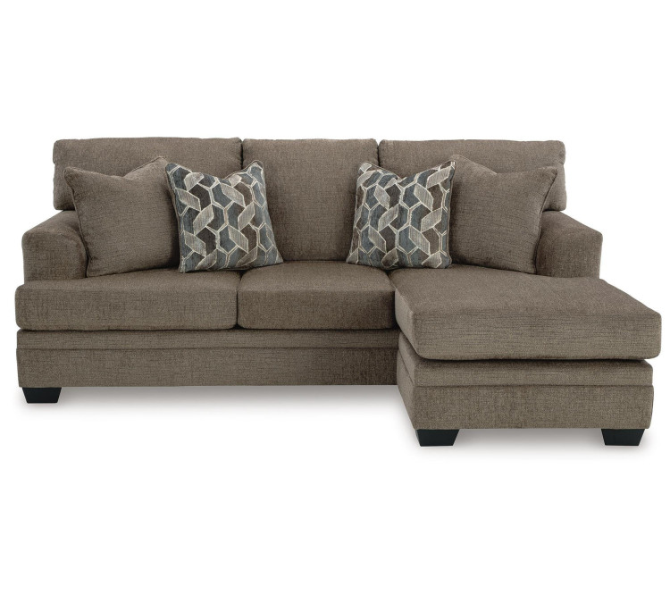 Stonemeade Sofa Chaise, Chair, and Ottoman - Nutmeg