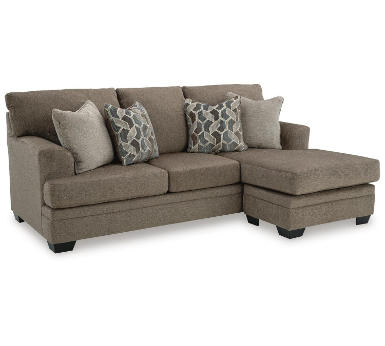 Stonemeade Sofa Chaise, Chair, and Ottoman - Nutmeg