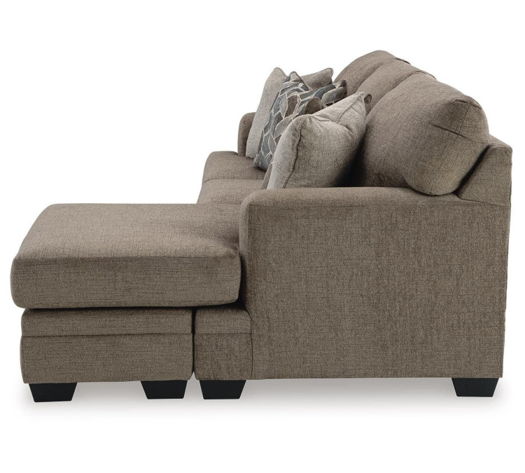 Stonemeade Sofa Chaise, Chair, and Ottoman - Nutmeg