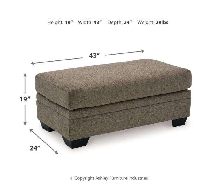 Stonemeade Sofa, Loveseat, Chair and Ottoman - Nutmeg