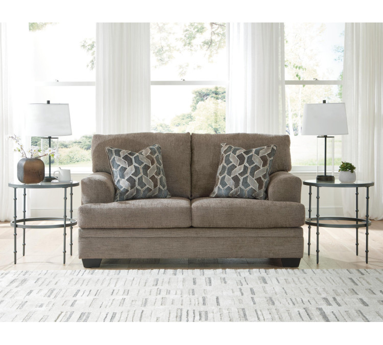 Stonemeade Sofa, Loveseat, Chair and Ottoman - Nutmeg
