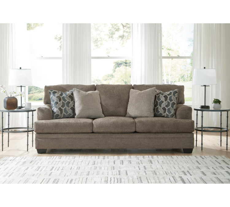 Stonemeade Sofa, Loveseat, Chair and Ottoman - Nutmeg
