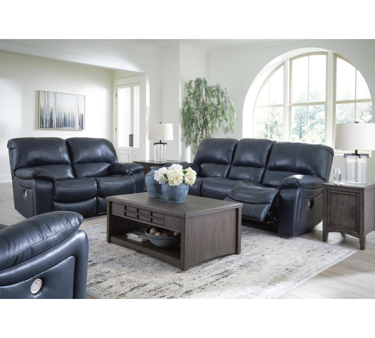 Leesworth Sofa, Loveseat and Recliner - Ocean
