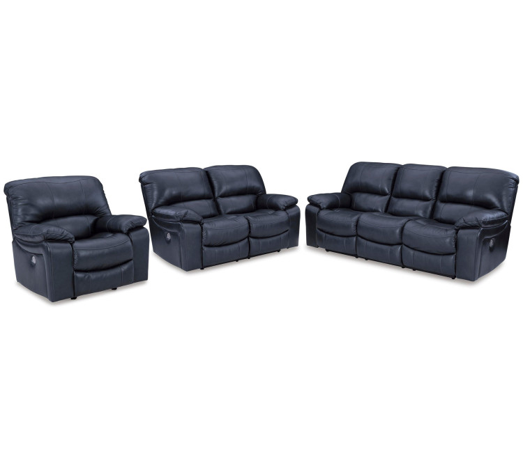 Leesworth Sofa, Loveseat and Recliner - Ocean