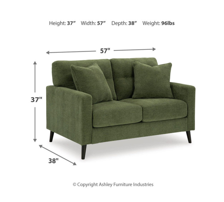 Bixler Sofa, Loveseat and Chair - Olive