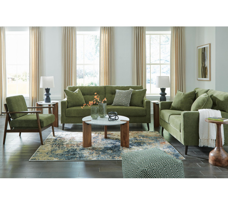 Bixler Sofa, Loveseat and Chair - Olive