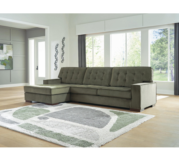 Chalcombe 2-Piece Sectional with Chaise - Olive