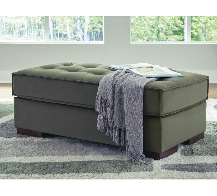 Chalcombe Oversized Accent Ottoman - Olive
