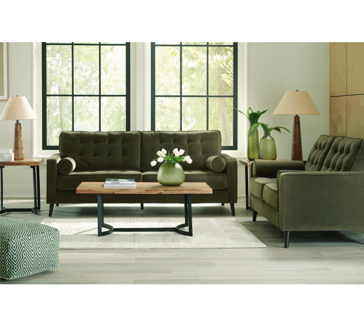 Reveon Lakes Sofa and Loveseat - Olive