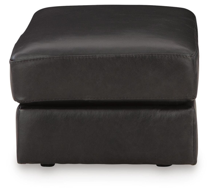 Amiata Chair and Ottoman - Onyx