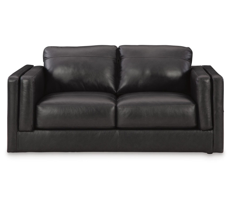 Amiata Sofa, Loveseat, Chair and Ottoman - Onyx