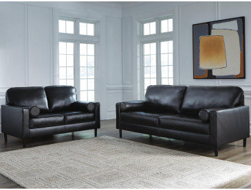Bryceview Sofa and Loveseat - Onyx
