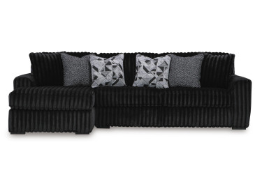 Midnight-Madness 2-Piece Sectional Sofa with Chaise - Onyx