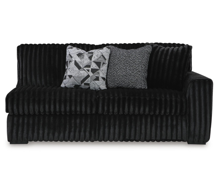 Midnight-Madness 3-Piece Sectional with Chaise - Onyx