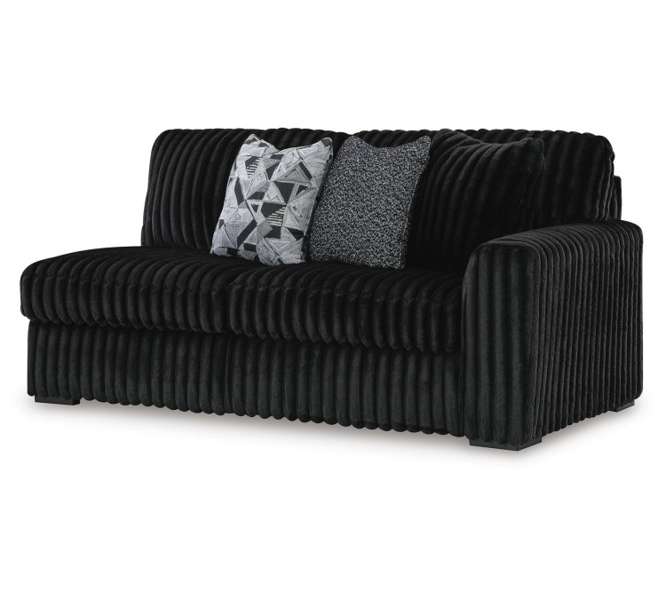 Midnight-Madness 3-Piece Sectional with Chaise - Onyx