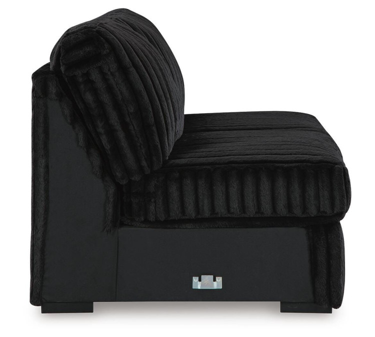 Midnight-Madness 3-Piece Sectional with Chaise - Onyx