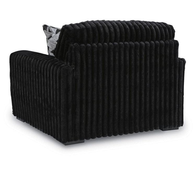 Midnight-Madness Oversized Chair - Onyx