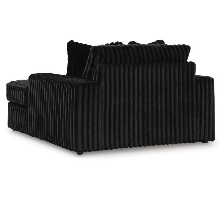 Midnight-Madness Oversized Chaise - Onyx