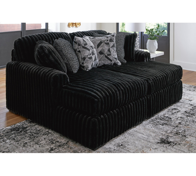 Midnight-Madness Super Chaise - Onyx