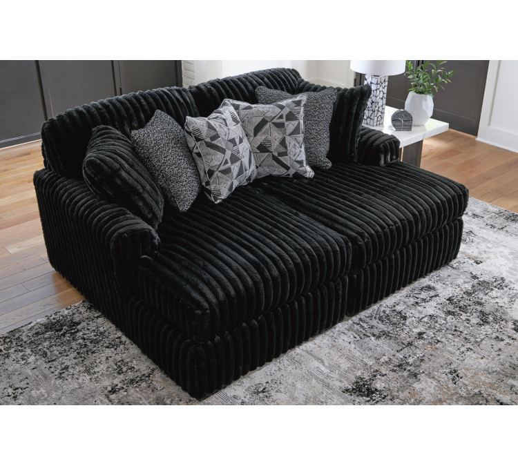Midnight-Madness Super Chaise - Onyx