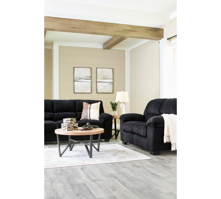 SimpleJoy Sofa and Loveseat - Onyx