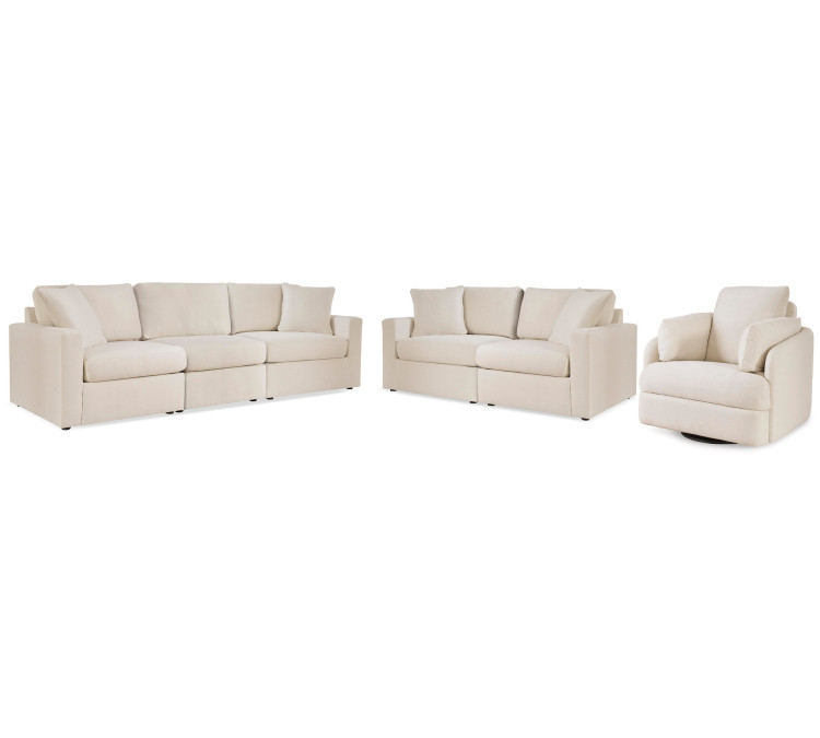 Modmax Sofa, Loveseat and Recliner - Oyster