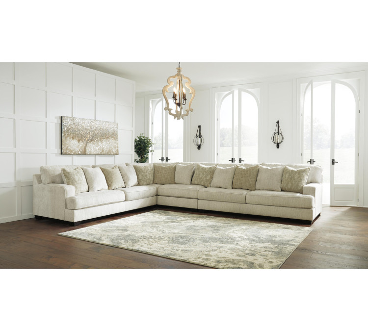 Rawcliffe 4-Piece Sectional - Parchment