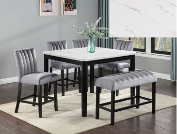 PASCAL COUNTER HEIGHT DINING - White