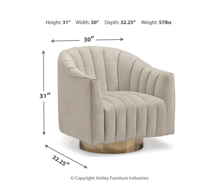 Penzlin Accent Chair - Pearl