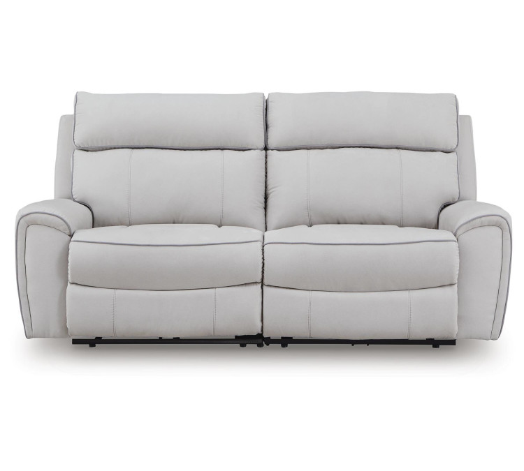 Grafton Pike 2-Piece Reclining Loveseat - Pearl/Ash