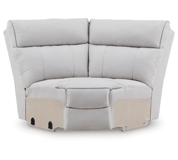 Grafton Pike 7-Piece Reclining Sectional with Storage Consoles - Pearl/Ash