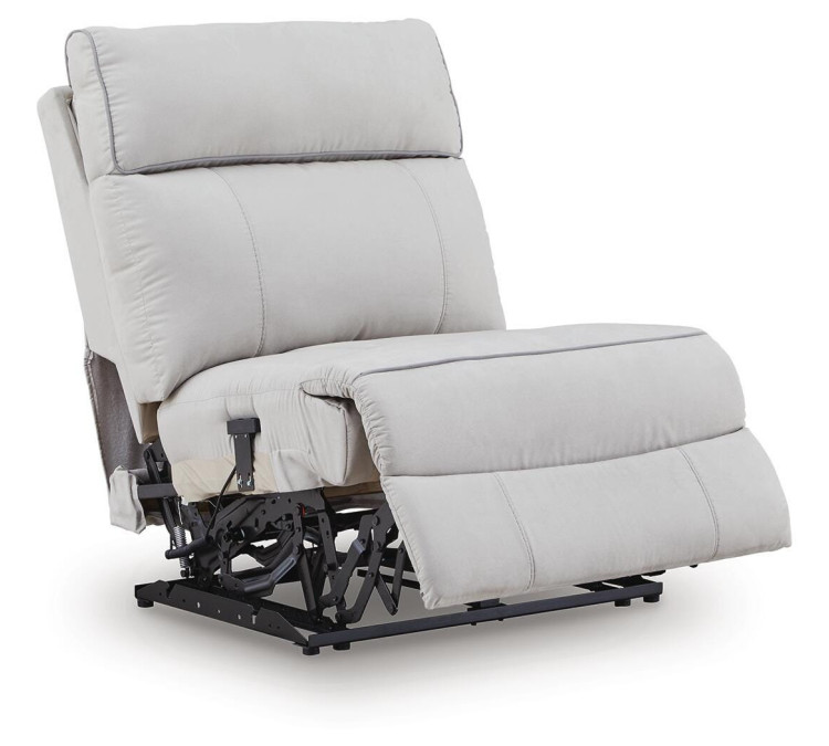Grafton Pike 7-Piece Reclining Sectional with Storage Consoles - Pearl/Ash