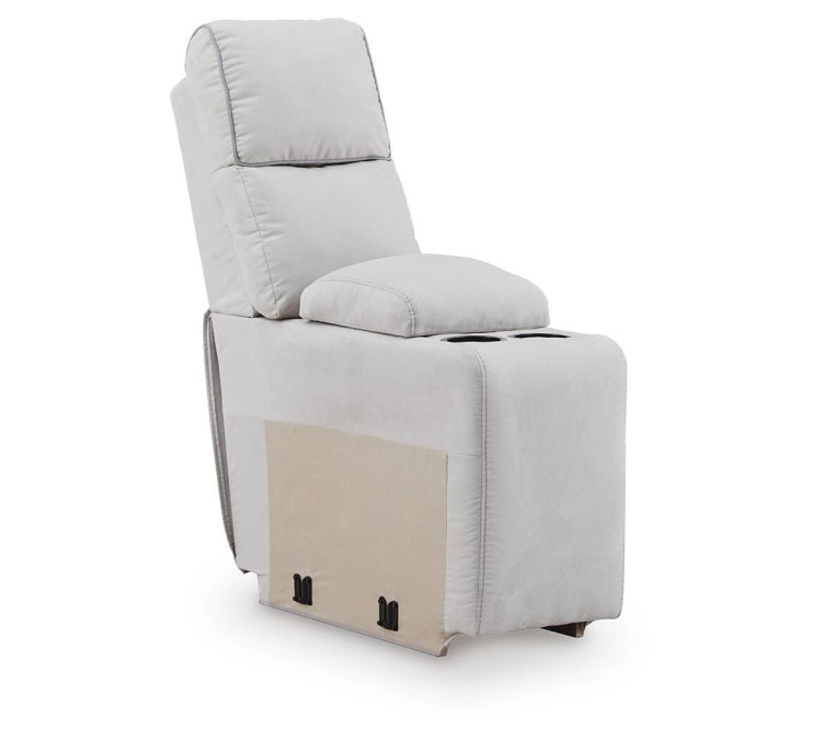 Grafton Pike 7-Piece Reclining Sectional with Storage Consoles - Pearl/Ash
