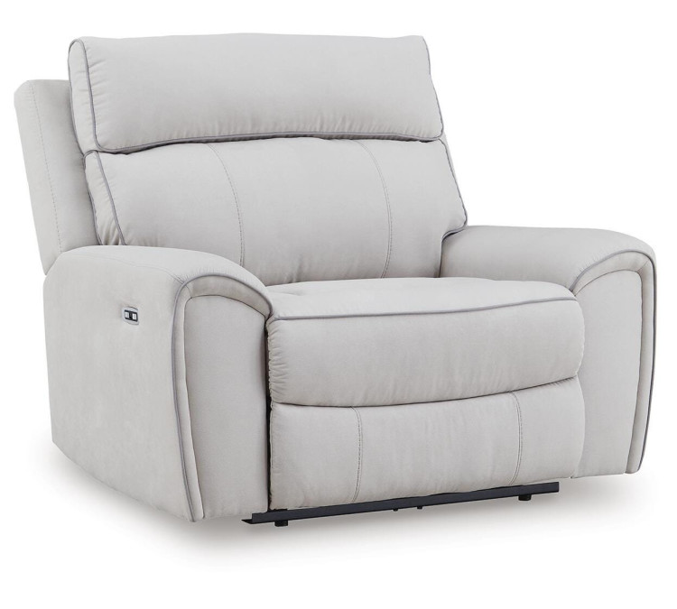 Grafton Pike Power Recliner - Pearl/Ash