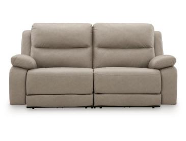 Brannigan 2-Piece Reclining Loveseat - Pebble