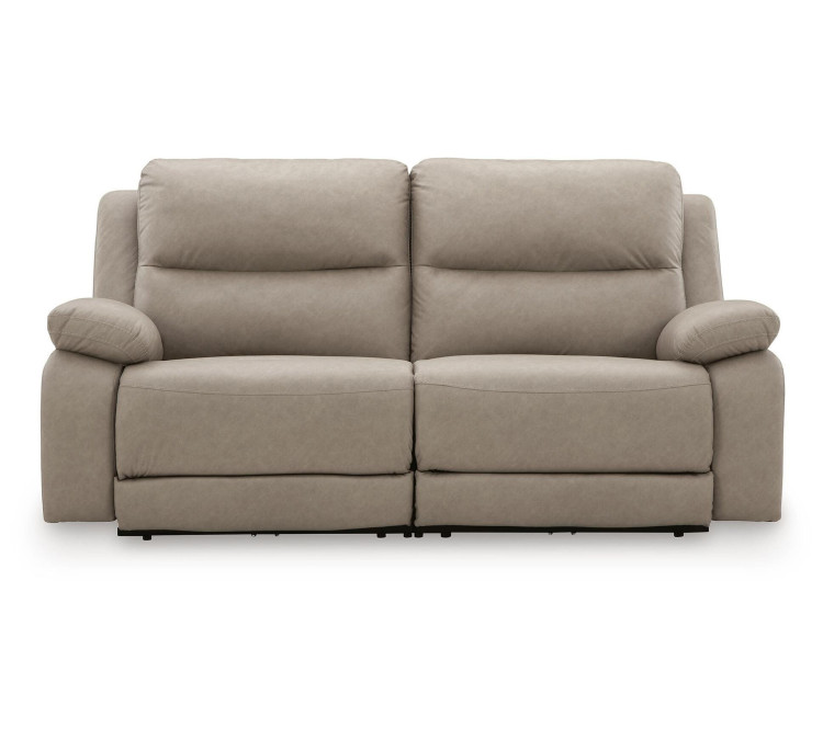 Brannigan 2-Piece Reclining Loveseat - Pebble