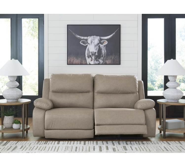 Brannigan 2-Piece Reclining Loveseat - Pebble