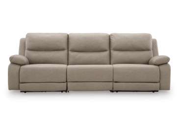 Brannigan 3-Piece Power Reclining Sectional - Pebble