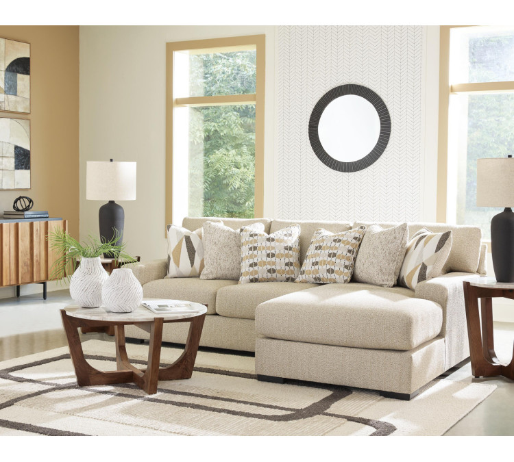 Laurelgrove 2-Piece Sectional Sofa Chaise - Pebble