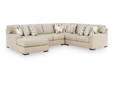 Laurelgrove 4-Piece Sectional with Chaise - Pebble